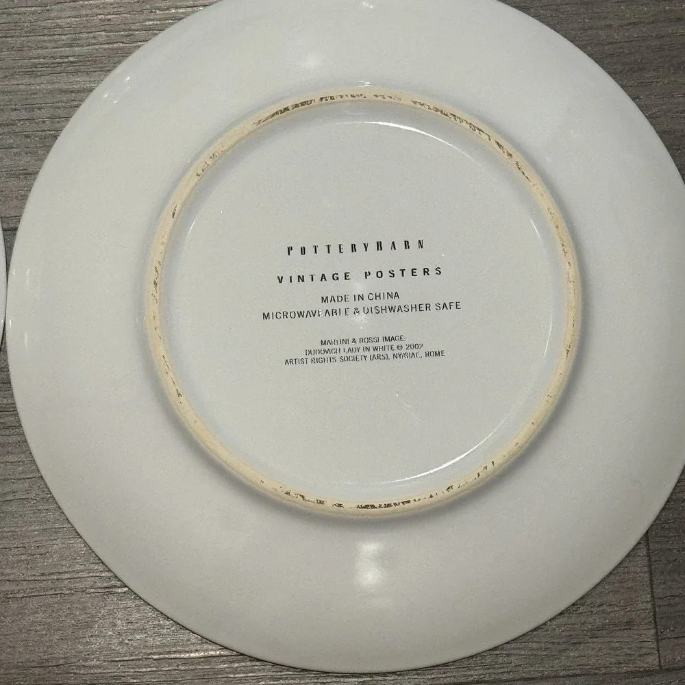Pottery Barn Vintage Cocktail SALAD PLATE 8